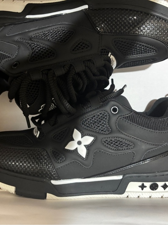 Louis Vuitton | Shoes | Louis Vuitton Black And White Mens Sneakers ...